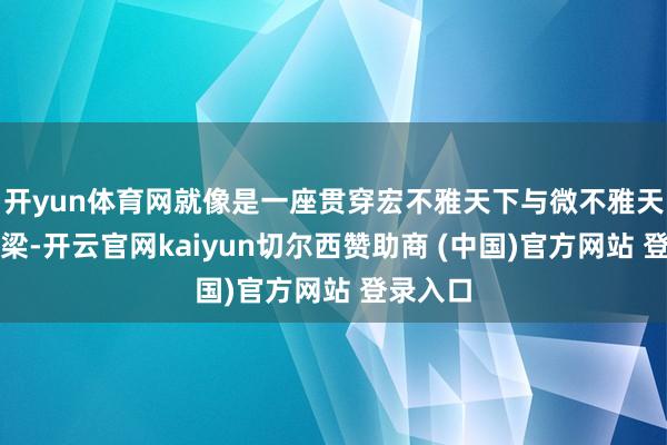 开yun体育网就像是一座贯穿宏不雅天下与微不雅天下的桥梁-开云官网kaiyun切尔西赞助商 (中国)官方网站 登录入口