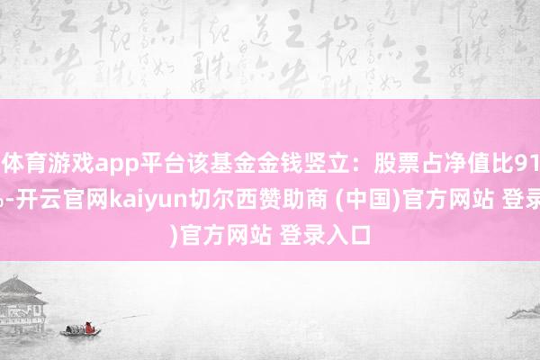 体育游戏app平台该基金金钱竖立：股票占净值比91.81%-开云官网kaiyun切尔西赞助商 (中国)官方网站 登录入口