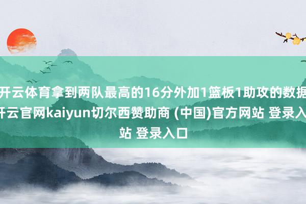 开云体育拿到两队最高的16分外加1篮板1助攻的数据-开云官网kaiyun切尔西赞助商 (中国)官方网站 登录入口