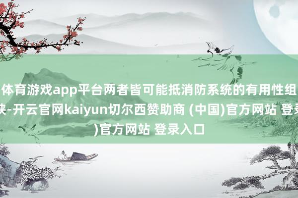 体育游戏app平台两者皆可能抵消防系统的有用性组成要挟-开云官网kaiyun切尔西赞助商 (中国)官方网站 登录入口
